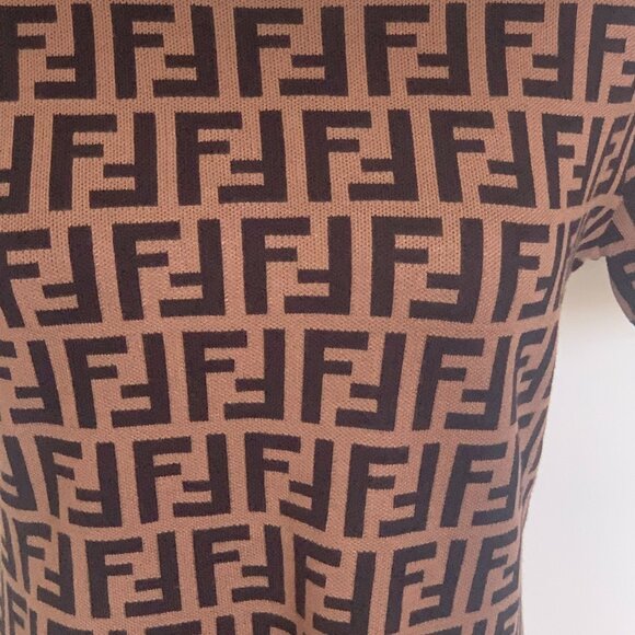 Fendi Black and Brown Forever Fendi Dress - Picture 3 of 9